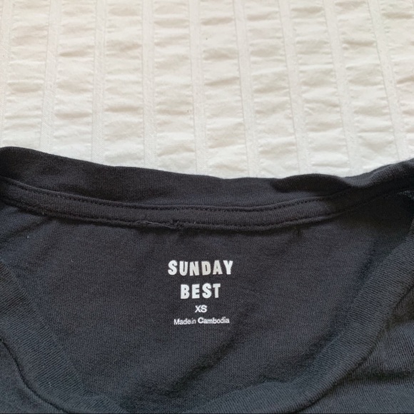 Aritzia Minerva Black Peplum Top - XS - Picture 6 of 10